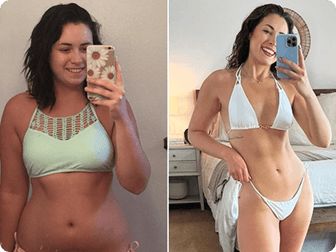 Susan's before and after
